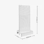 White Double Sided Volcano Pegboard Gondola Shelving – 900mm wide Modules
