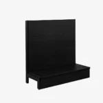 Black Single Sided Plain Panel Gondola Shelving – 1200mm Wide Modules
