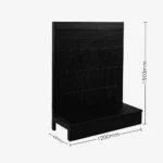 Black Single Sided Volcano Pegboard Shelving – 1200mm wide Modules