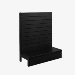 Black Single Sided Slatwall Gondola Shelving – 900mm wide Modules