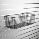 Slatwall – Pegboard Basket 600 x 300 x 200mm Black