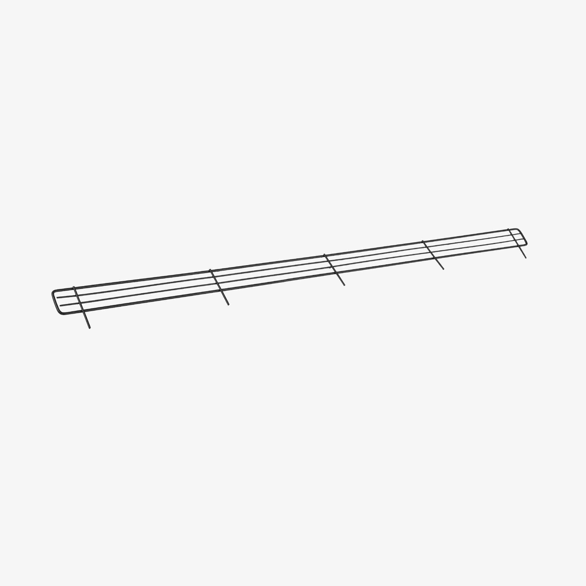 Black Gondola Shelf Fence