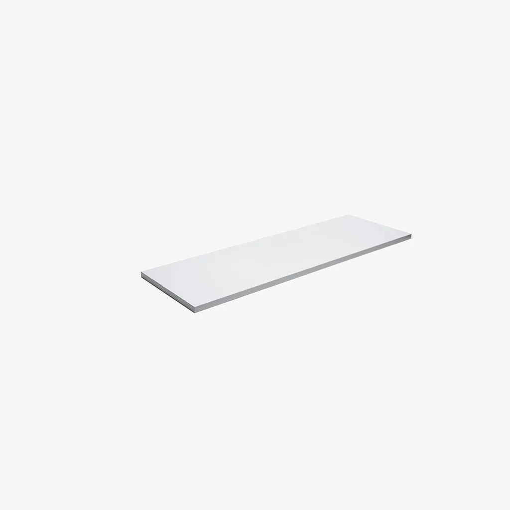 White MDF shelf 600 L x 400 D x 18mm Thick