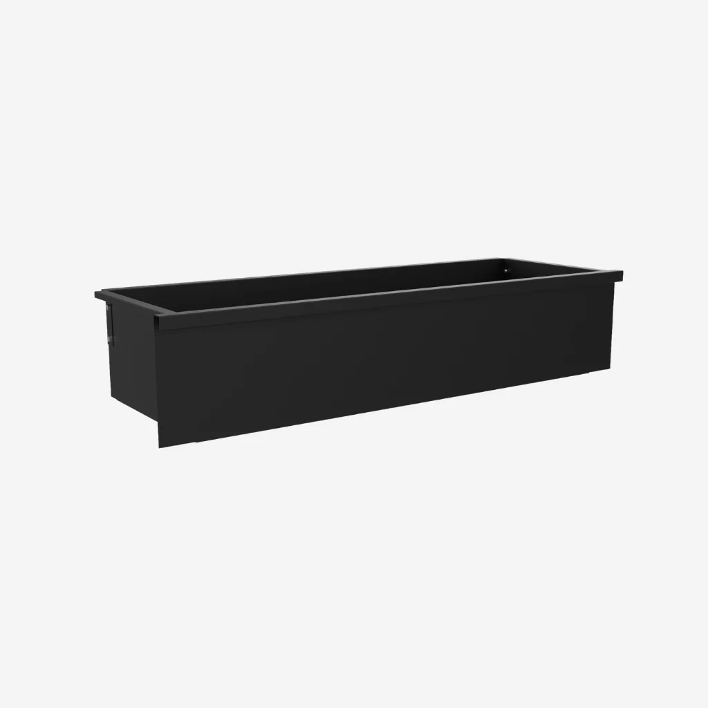 Black Gondola Shelving Drawer