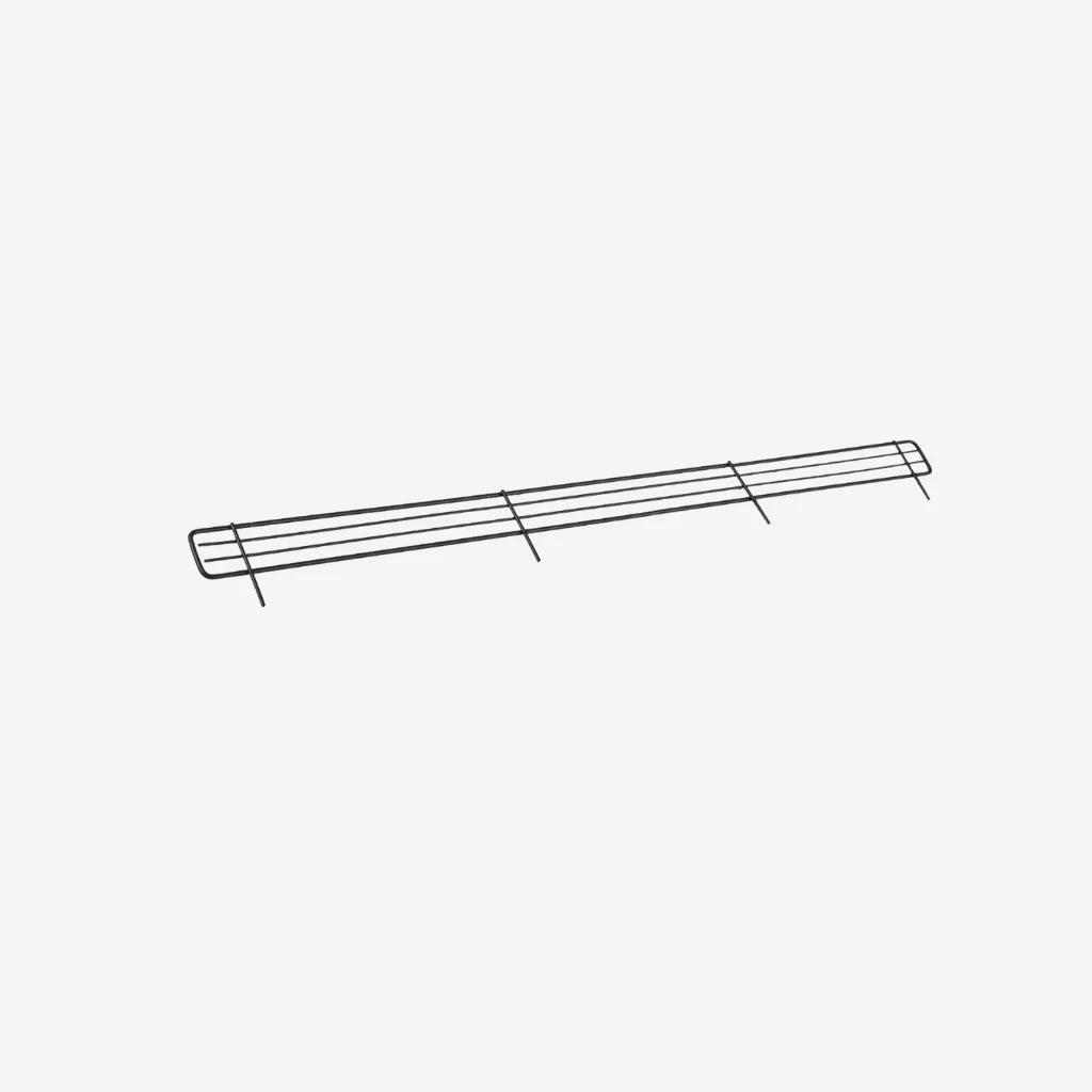 Black Gondola Shelf Fence