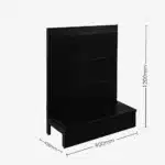 Black Single Sided Volcano Pegboard Gondola Shelving – 900mm wide Modules