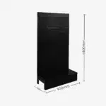 Black Single Sided Volcano Pegboard Gondola Shelving – 900mm wide Modules