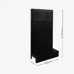 Black Single Sided Volcano Pegboard Gondola Shelving – 900mm wide Modules