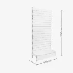 White Single Sided Slatwall Gondola Shelving – 900mm wide Modules