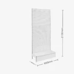 White Single Sided Volcano Pegboard Gondola Shelving – 900mm wide Modules