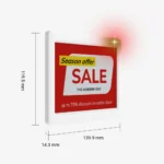 Standard ESL 139mm x 119mm - DE139119WS - Measurements