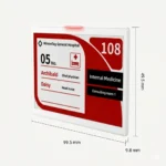 Standard ESL 263mm x 193mm - DE263193WS - Measurements