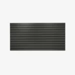 Charcoal Matte Landscape Horizontal Slatwall with Black Inserts