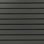 Charcoal Matte Landscape Horizontal Slatwall with Black Inserts