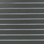 Charcoal Matte Landscape Horizontal Slatwall with White Inserts