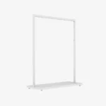 White Clothing Rack with White Base – 1200mm Wide