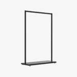 Black Clothing Rack with Black Base – 1200mm Wide