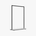 Black Clothing Rack with White Base – 1200mm Wide