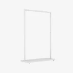 White Clothing Rack with White Base – 1200mm Wide