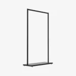 Black Clothing Rack with Black Base – 1200mm Wide