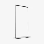 Black Clothing Rack with White Base – 1200mm Wide