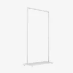 White Clothing Rack with White Base – 1200mm Wide