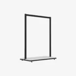 Black Clothing Rack with White Base – 900mm Wide