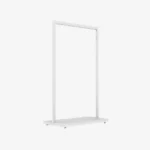 White Clothing Rack with White Base – 900mm Wide