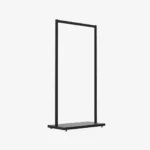 Black Clothing Rack with Black Base – 900mm Wide