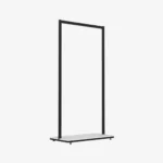 Black Clothing Rack with White Base – 900mm Wide