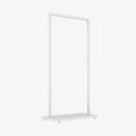 White Clothing Rack with White Base – 900mm Wide