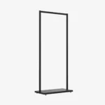 Black Clothing Rack with Black Base – 900mm Wide