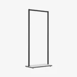 Black Clothing Rack with White Base – 900mm Wide