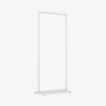 White Clothing Rack with White Base – 900mm Wide