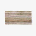 Walnut Matte Landscape Horizontal Slatwall with White Aluminium Inserts