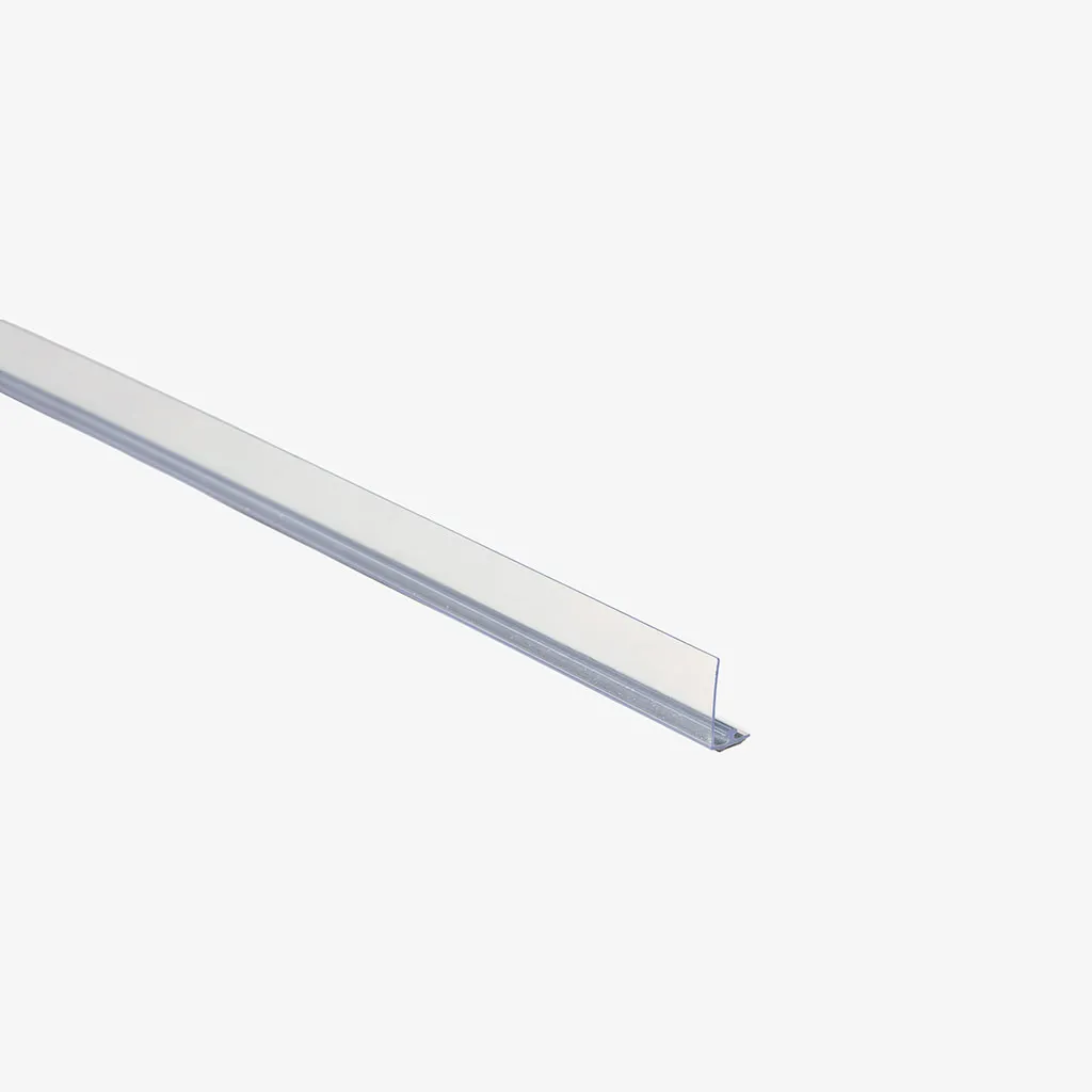 Front T Rail with Adhesive for Gondola Shelving Dividers