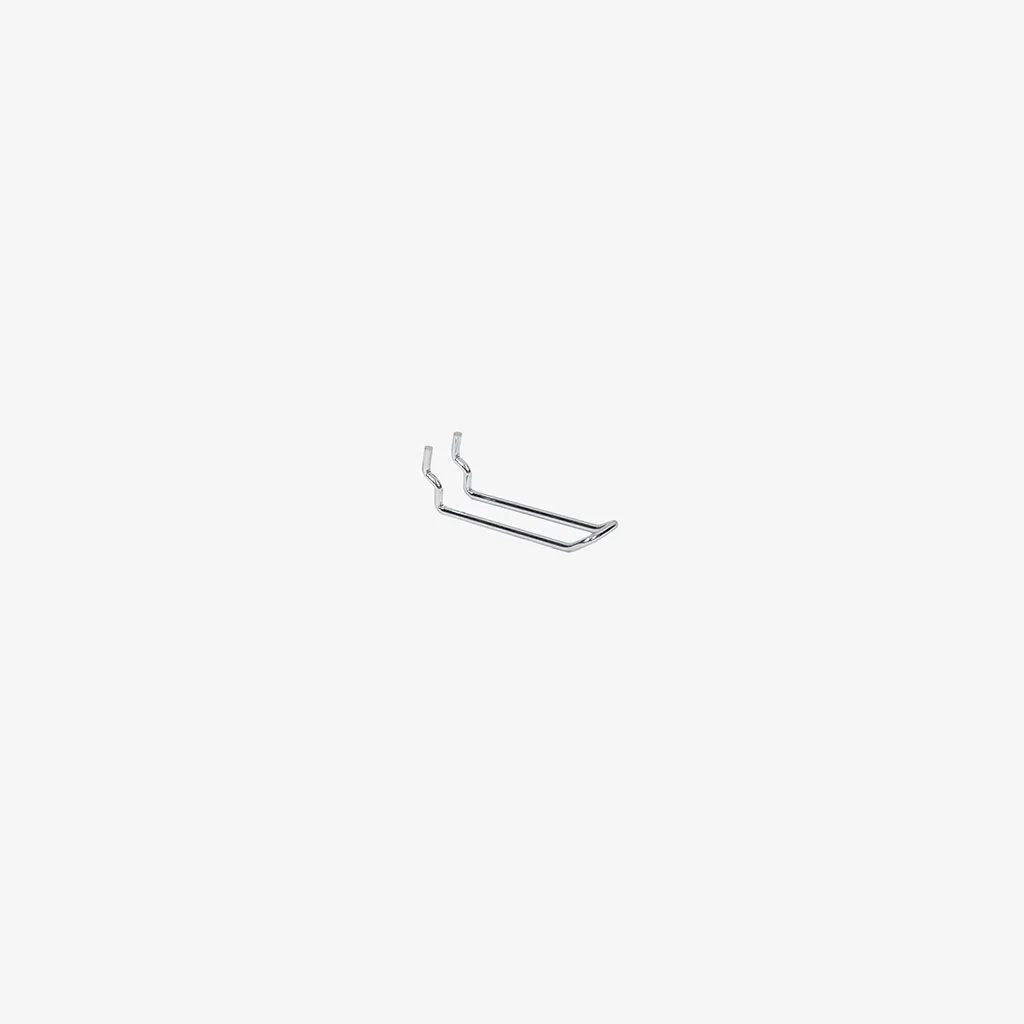 100mm Chrome Pegboard Loop Hook