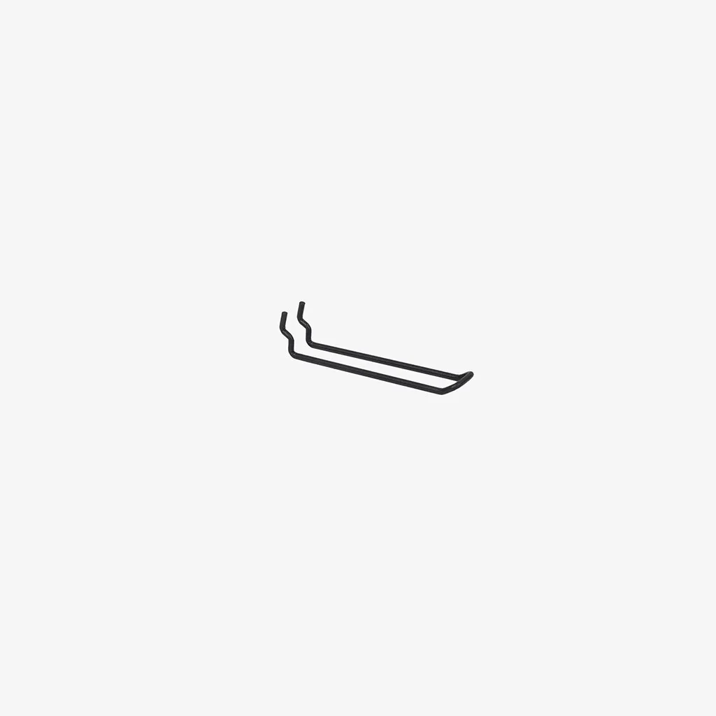 150mm Black Pegboard Loop Hook