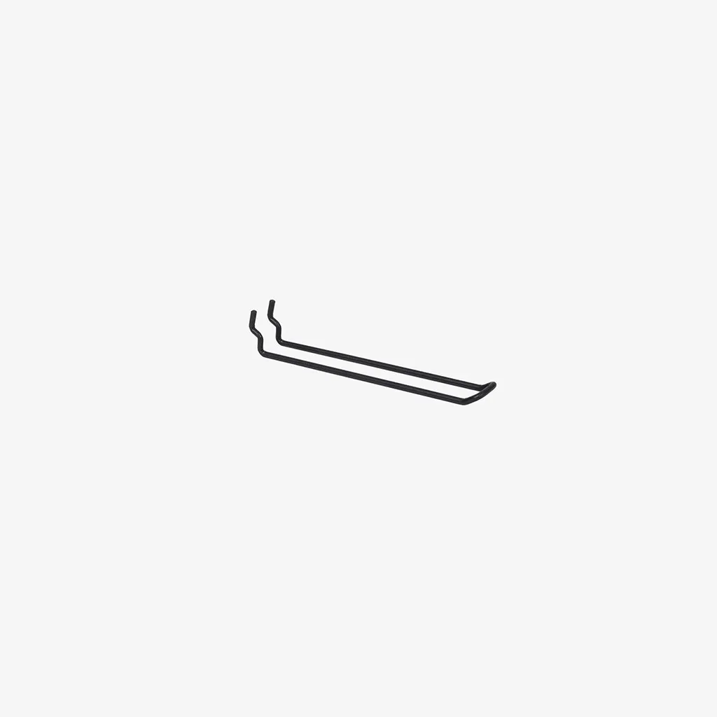 200mm Black Pegboard Loop Hook