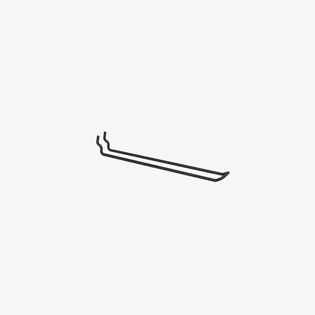 250mm Black Pegboard Loop Hook