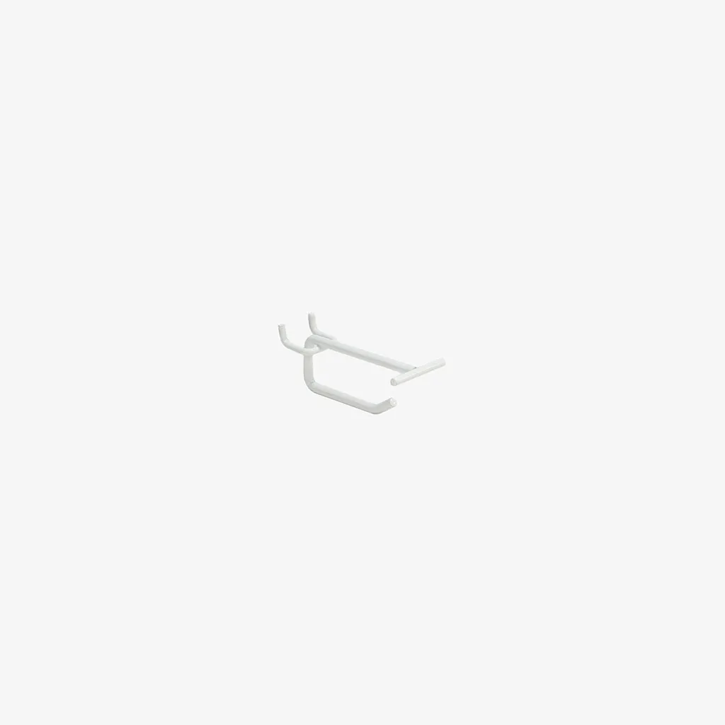 100mm White Pegboard Price Tag Hook