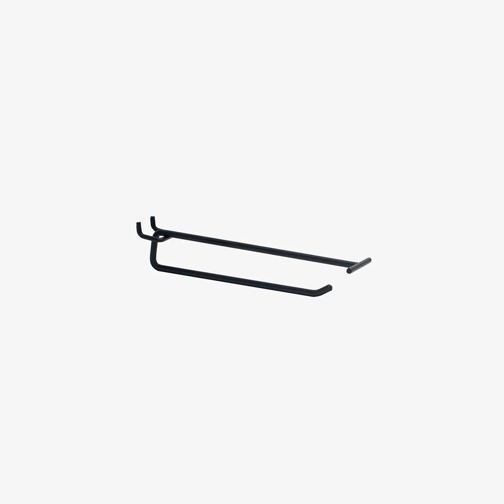 200mm Black Pegboard Price Tag Hook