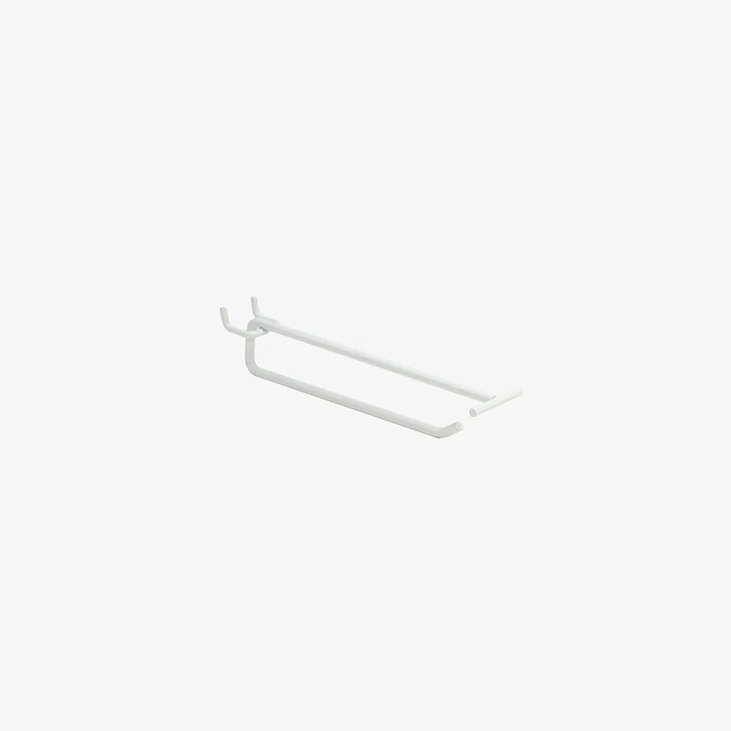 200mm White Pegboard Price Tag Hook