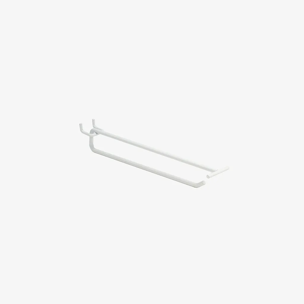 250mm White Pegboard Price Tag Hook