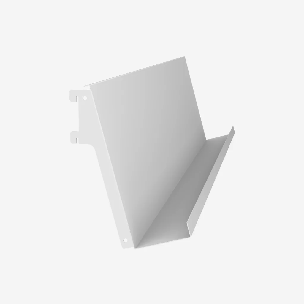 White Metal Magazine Rack - 900mm