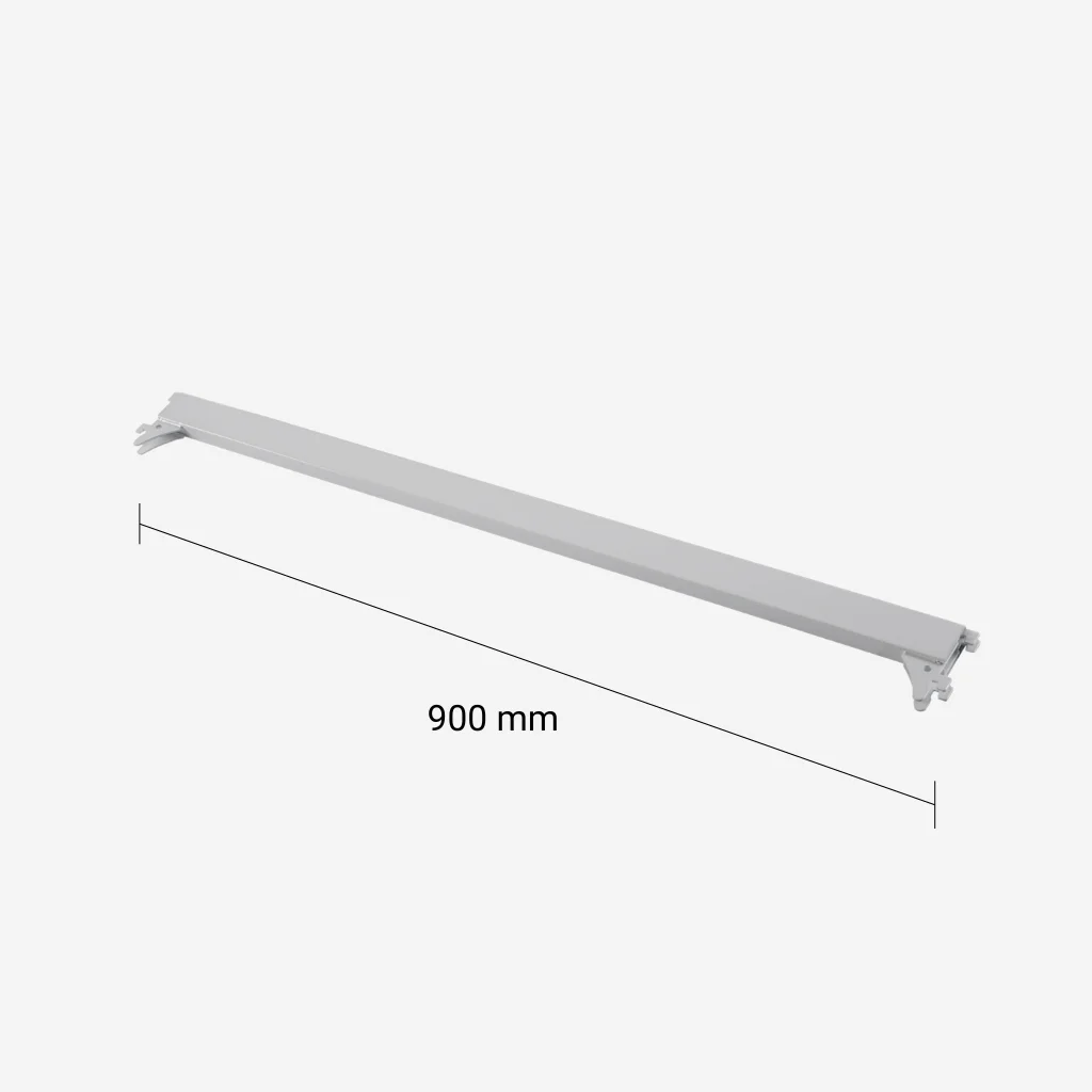 White Tie Bar for Flexible Queue System - 900mm Wide - QSTB90W - Measurements