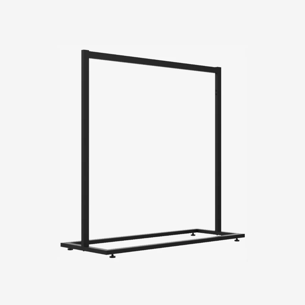 Black Clothing Rack Without Base – 1200mm Wide