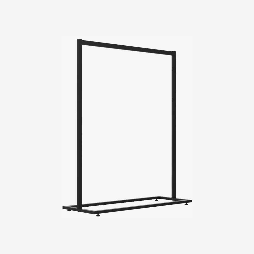 Black Clothing Rack Without Base – 1200mm Wide