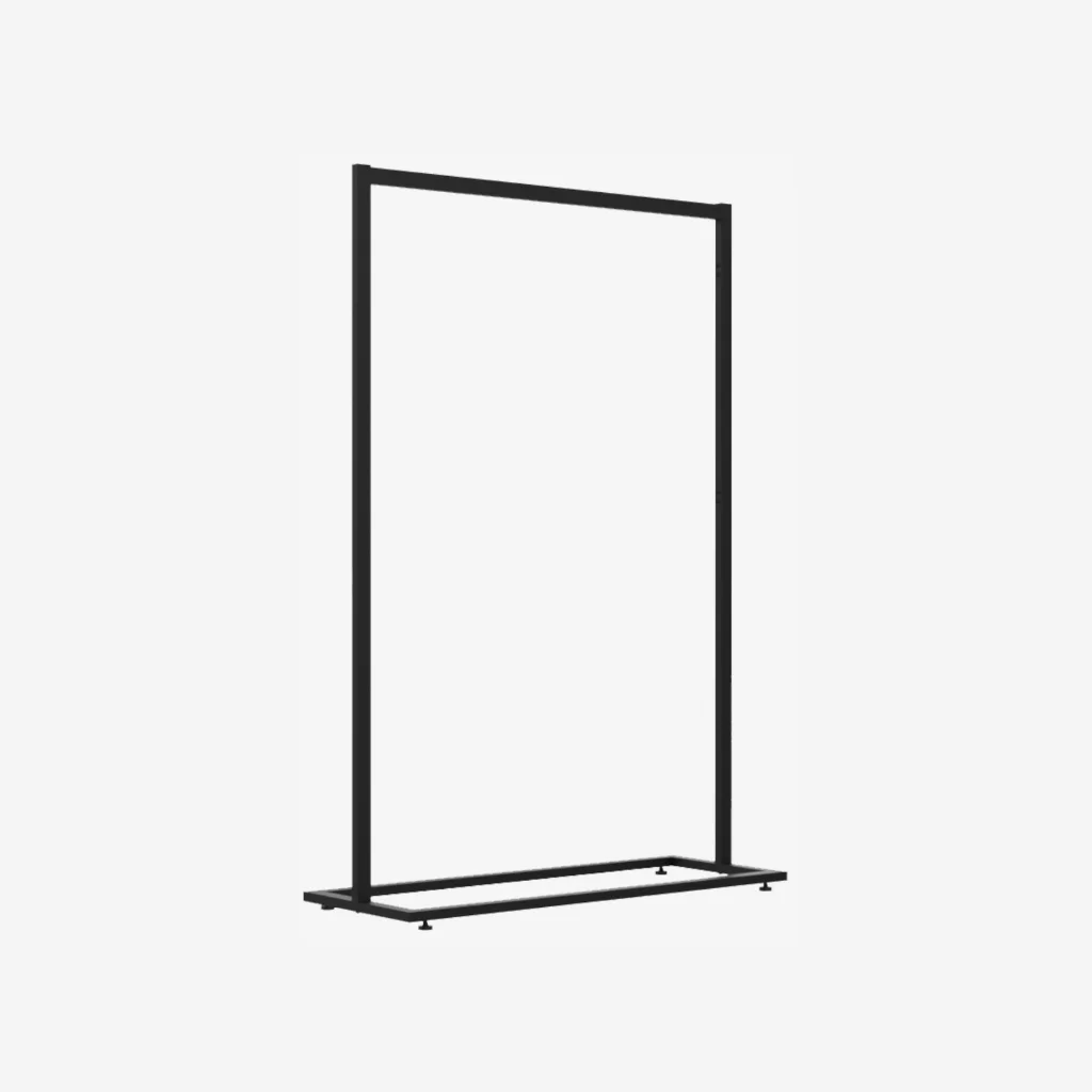 Black Clothing Rack Without Base – 1200mm Wide