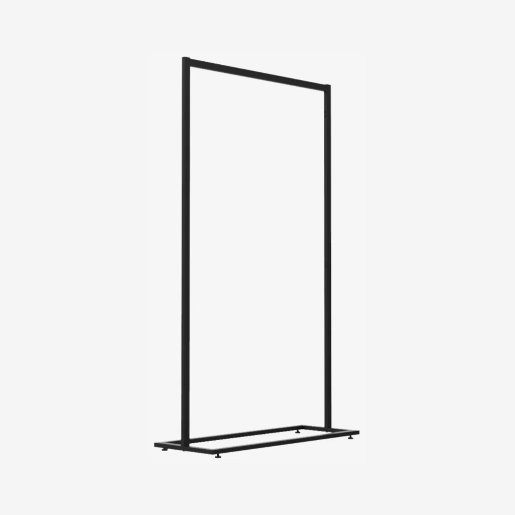 Black Clothing Rack Without Base – 1200mm Wide